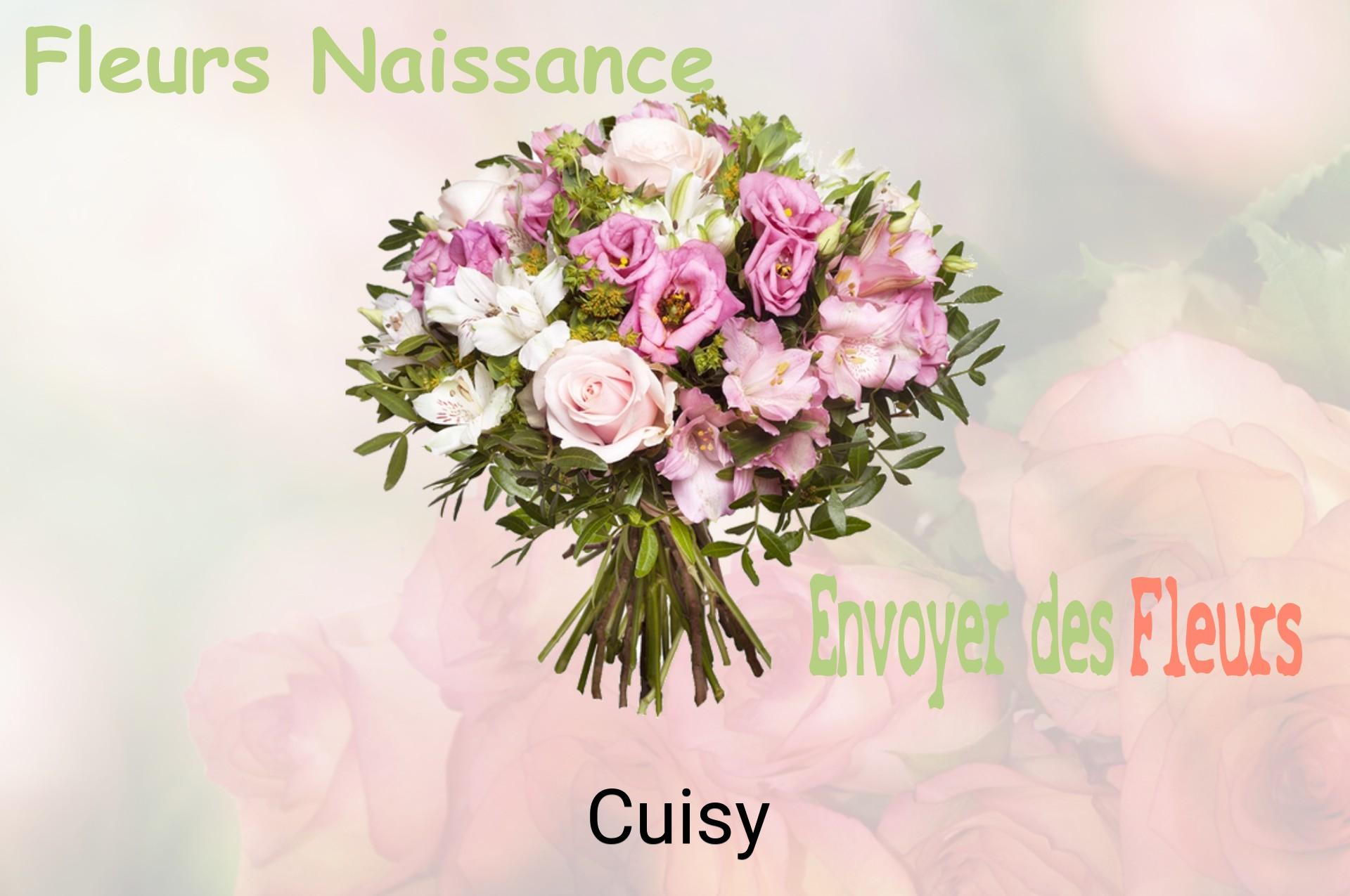 Bouquet de fleurs de naissance livré à Cuisy